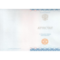 Аттестат за 11 класс 2014-2024 с заполнением