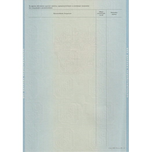 Диплом бакалавра 2011