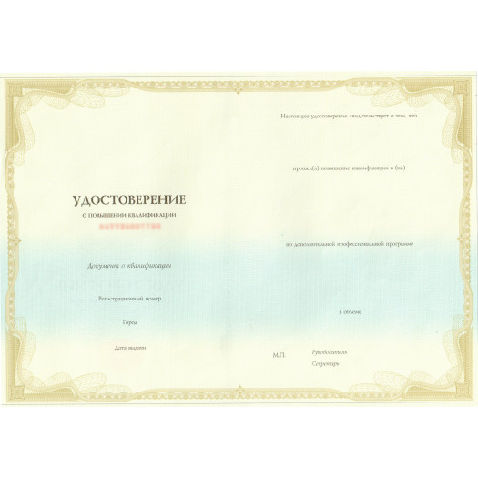 Удостоверение о повышении квалификации 2013-2019 Удостоверение о повышении квалификации 2013-2019